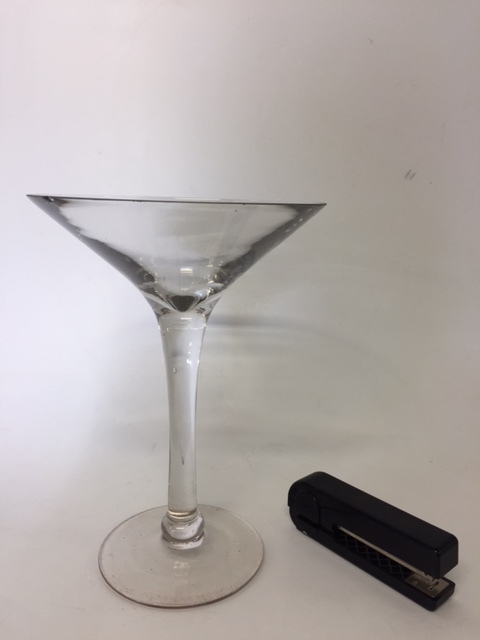 GLASS, Oversized Martini Glass - 22cm D x 30cm H